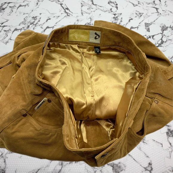 Men’s Davoucci Wheat Tiny Corduroy Genuine Suede Leather Pants - Picture 4 of 10